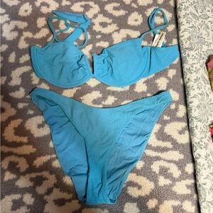 Dippin' Daisy's Vibrant Blue Bikini Set